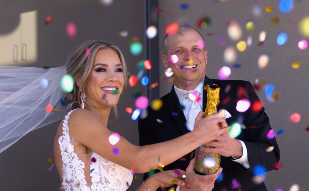 Jordan & Hannah wedding film still